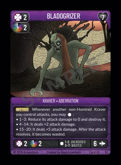 Bladogrizer card