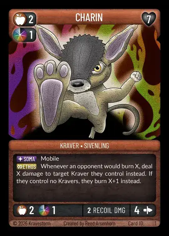 Charin - Kravestorm Sivenling card