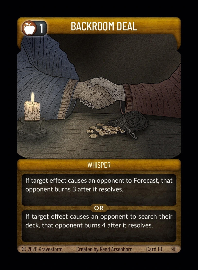 Backroom Deal Whisper